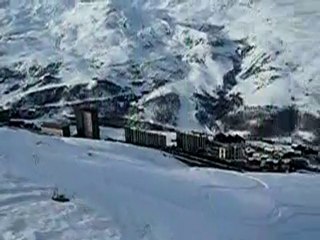 Descente ski tranquille