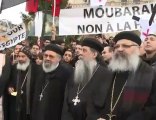 Rassemblement en hommage des Coptes tués - AFP