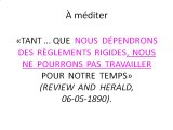 À lire sur l’église adventiste - 9 - le manuel d'église