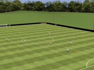 Soccer drill - Getting past the first defender soccer