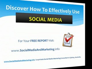 Social Media and Marketing Consultant Sydney