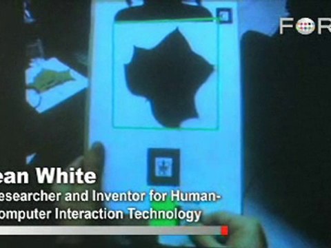 Sean White Demos Tangible Augmented Reality