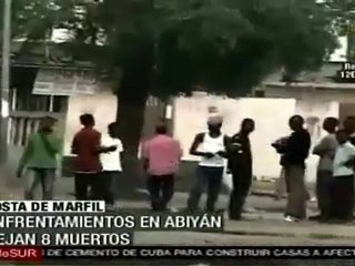 Enfrentamientos en Costa de Marfil, al menos 8 muertos