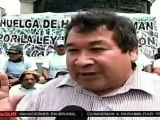 Trabajadores azucareros inician huelga en Perú