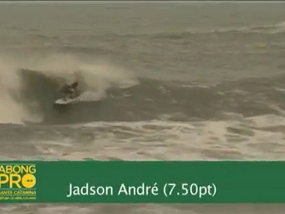 Daniel Ross, Adriano de Souza, Taj Burrow - Round 2 Highlights - Billabong Pro Santa Catarina 2010