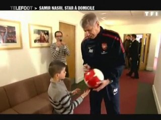 Samir Nasri receives his French Footballer of the Year