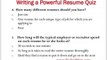How to write a powerful resume part 2- Write a powerful res