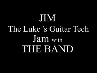 Luke's guitar tech-jam with the band