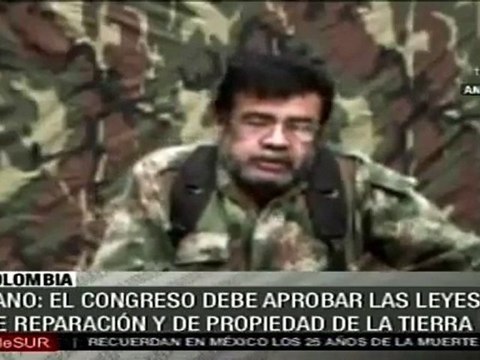Alfonso Cano envía mensaje de año nuevo a miembros de FARC