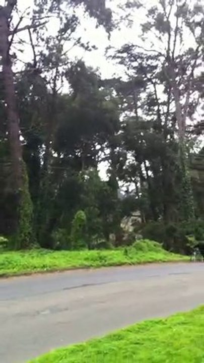 Cycliste sur la pente