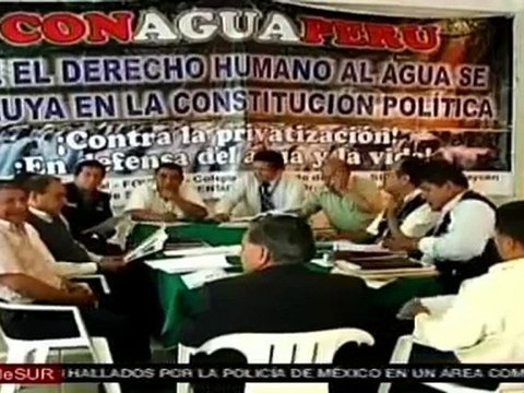 Advierten acciones para privatizar servicio de agua en Perú