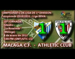 Jor.18: Málaga C.F. 1 - Athletic 1 (8/01/11)