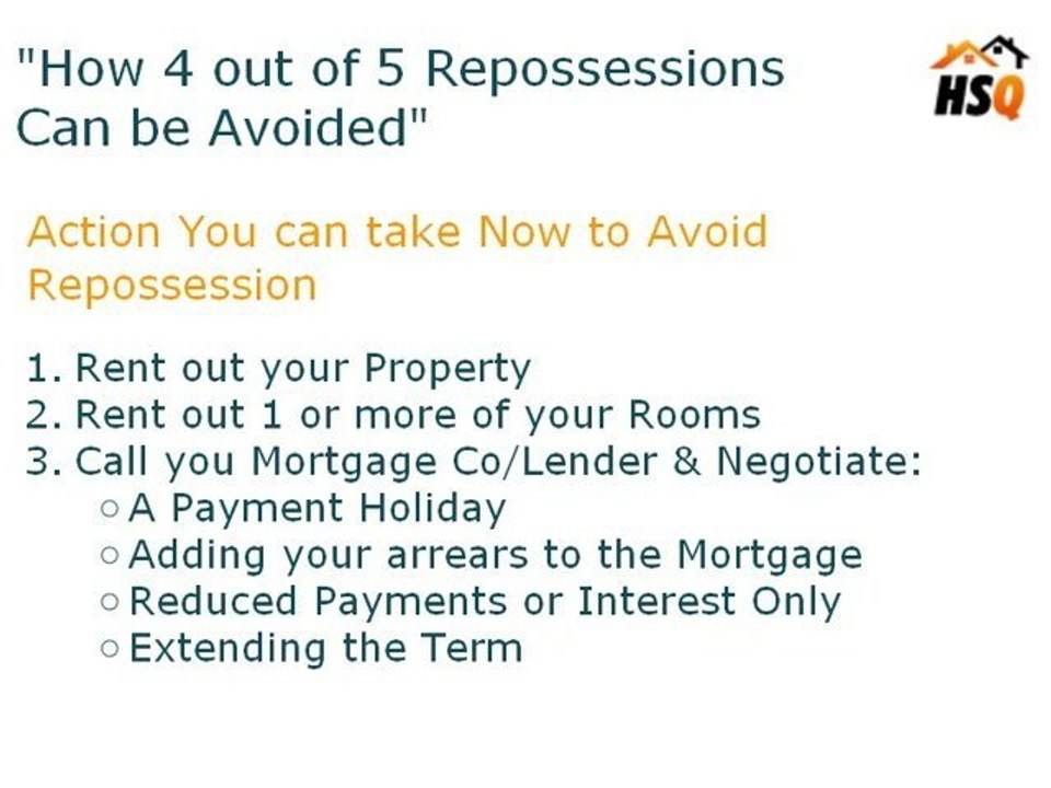 How to avoid  House Repossession in UK