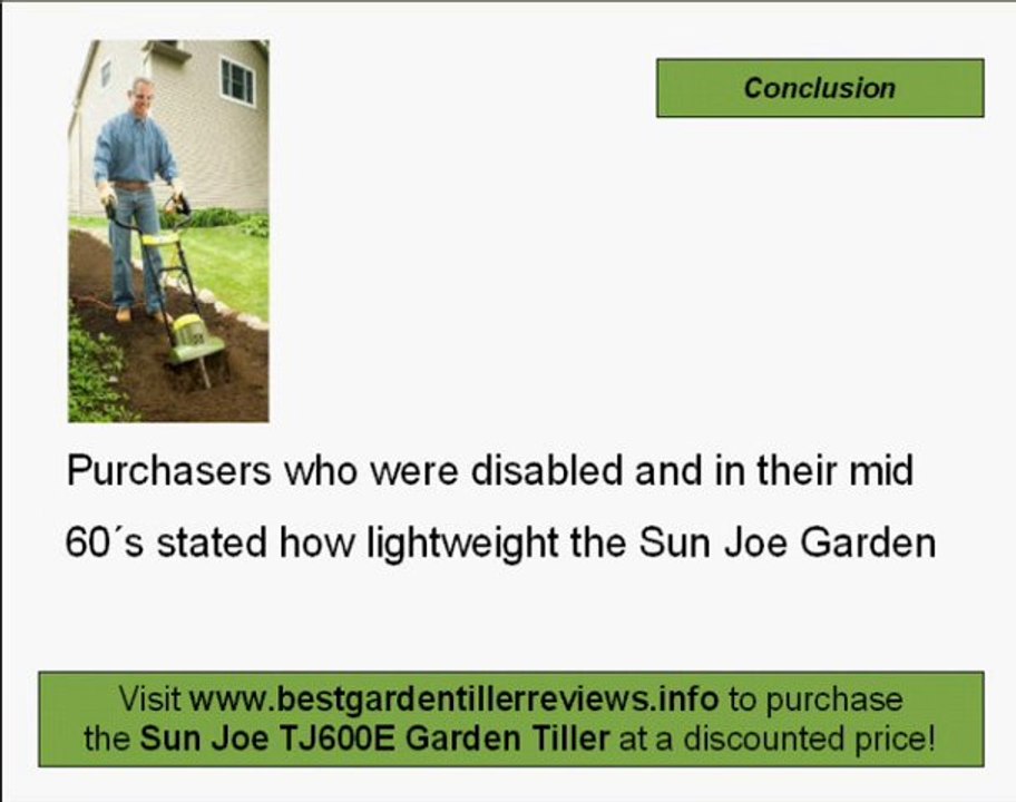 We review the Sun Joe TJ600E Garden Tiller