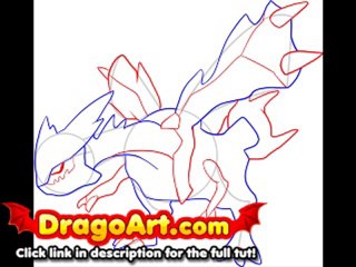 How to draw Kyurem, step by step