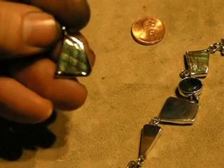 Biocrystal1960 Ebay Store shell set tourmaline lime color