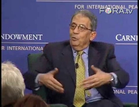 Amr Moussa Combats Arab Stereotypes of Violence & Hate