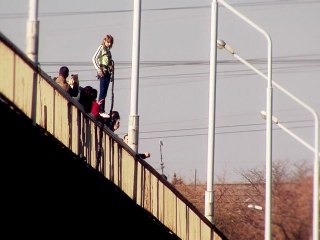 31 октября 2010г - Дима и Лена - прыжки с моста