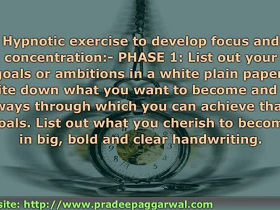 Hypnosis - 3 Tips To Gain Superb Focus And Concentration