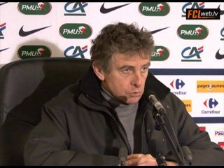 La réaction de Christian Gourcuff après Lorient / Vannes