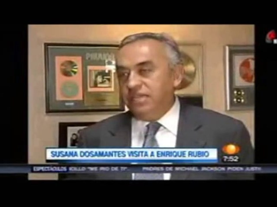 Susana Dosamantes visita a Enrique Rubio