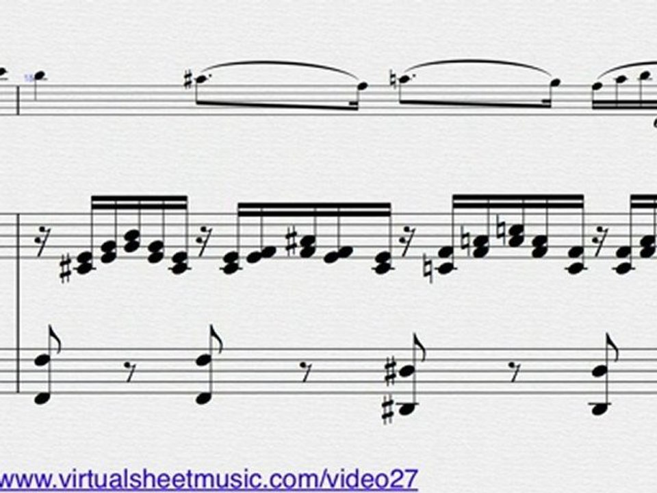 Franz Schubert's, Ave Maria violin and piano sheet music - V