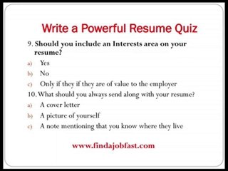 How to write a powerful resume part 3- Write a powerful res