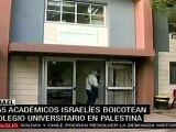 Académicos israelíes apoyan boicot al Colegio Universitario de Ariel, en apoyo a la causa Palestina
