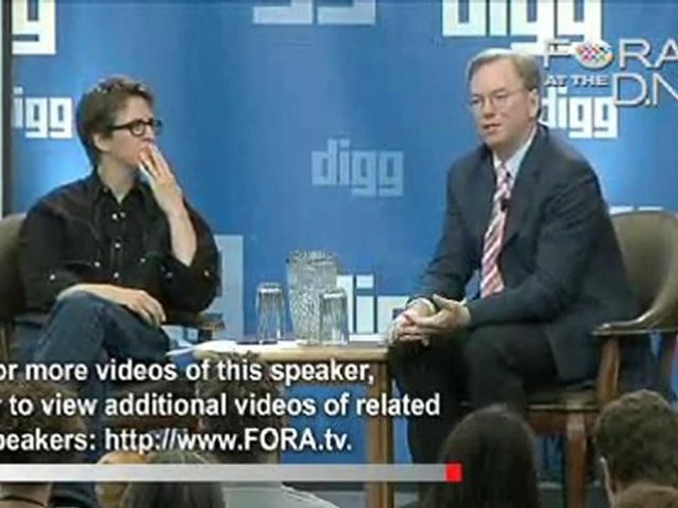 Eric Schmidt: The Internet's Potential in US Elections