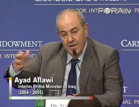 Ayad Allawi Recalls the Iraq/Kirkuk Issue