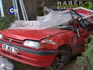 Trabzon'da feci kaza