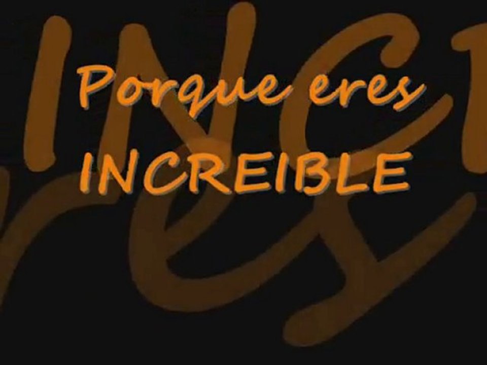SIMPLEMENTE POR TU FORMA DE SER....