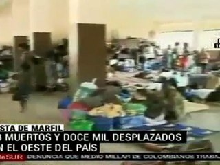 33 muertos y 12 mil desplazados en el oeste de Costa de Marf