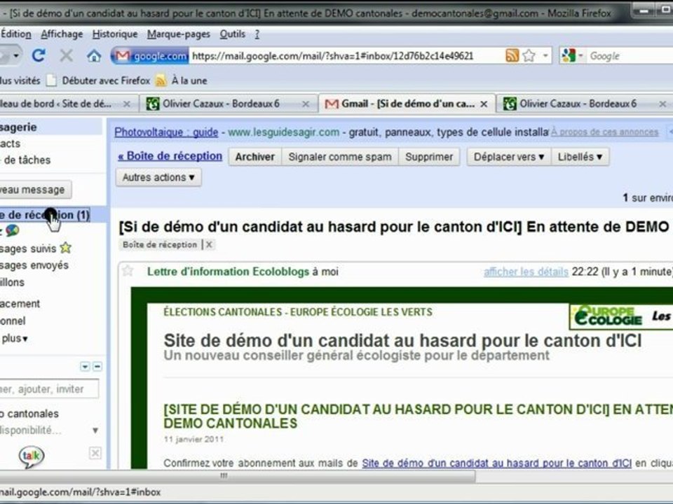 fonctionnement de la newslettre