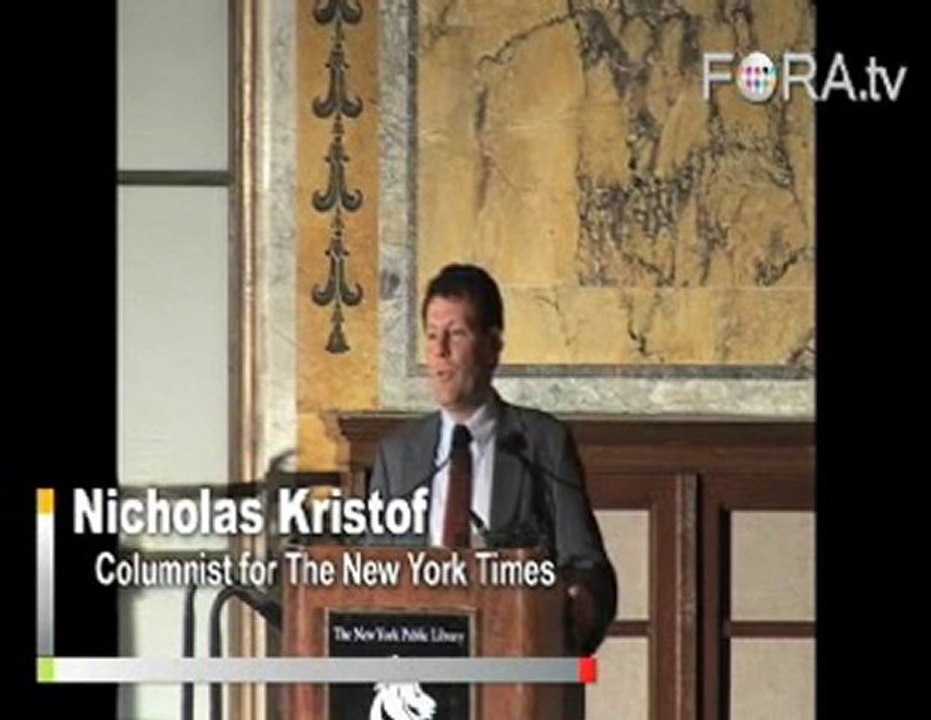 Nicholas Kristof Prioritizes the Crisis in Darfur