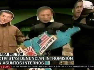 Sudcoreanos rechazan acuerdo militar con Japón y EE.UU.