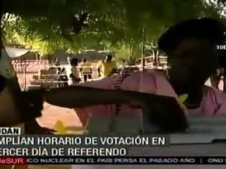 Tercer día de referendo en Sudán