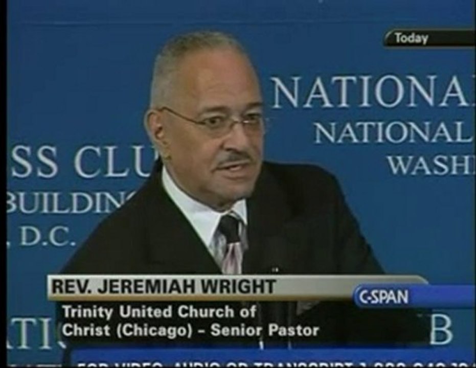 Rev Jeremiah Wright Explains His Sermon Damning America