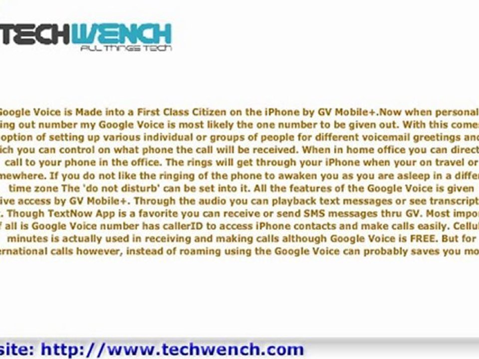 GV Mobile+ Naturally Brings Google Voice To The iPhone