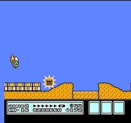 Super Mario Bros 3 - Angry Sun