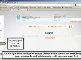 Créer une notification via l'extranet dialnode