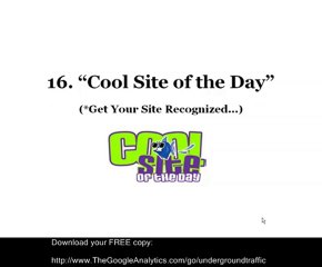 [FREE COPY] 22 Sources of FR*EE Unstoppable Traffic in 2011