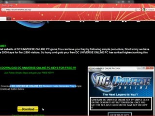 DC UNIVERSE ONLINE PC INSTALLATION KIT