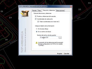 ARKITool, TOP-Urbaniza, crea una tabla de rumbos, distancias