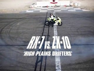 Motorcycle vs. Car Drift Battle