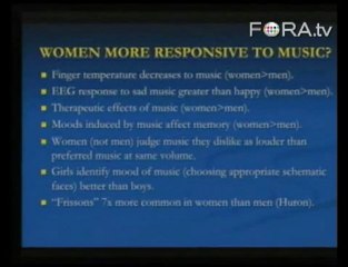 Are Women More Receptive to Music than Men?