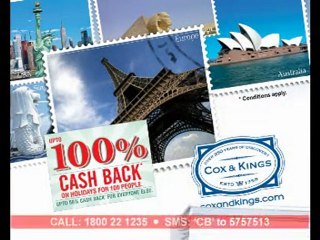 Get Cash back on your Holiday from Cox & Kings!