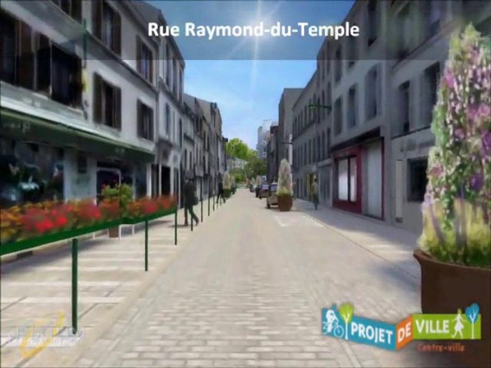 Projet de ville centre-ville à Vincennes : parcours en 3D