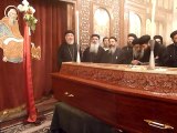 Anger at funeral of murdered Egyptian Copt