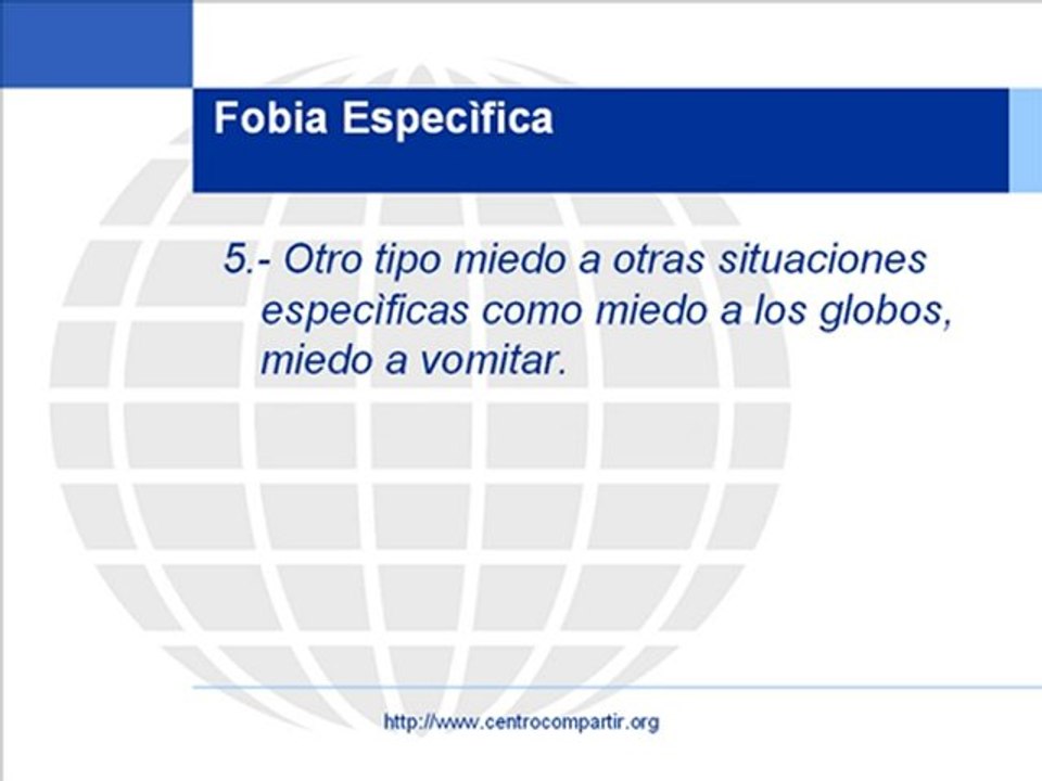 Fobia Especìfica Terapia Congnitivo Conductual de Exposicion